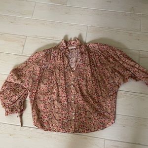 DOEN rise floral blouse S